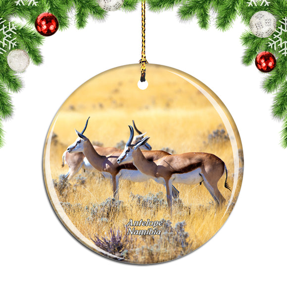 Namibia Antelope Christmas Ornament