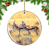 Namibia Antelope Christmas Ornament