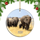 Namibia Elephant Christmas Ornament