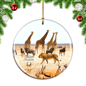 Namibia Wildlife Christmas Ornament