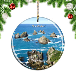 New Zealand Pacific New Zealand Christmas Ornament