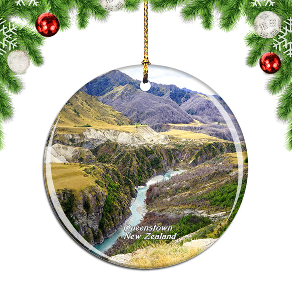 New Zealand Skippers Canyon Queenstown Christmas Ornament