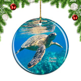 Palau Turtle Christmas Ornament