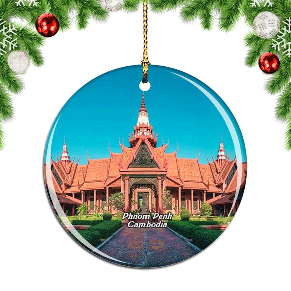 Cambodia National Museum Phnom Penh Christmas Ornament