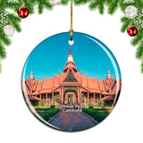 Cambodia National Museum Phnom Penh Christmas Ornament