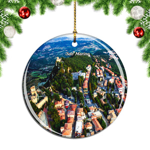 San Marino Christmas Ornament