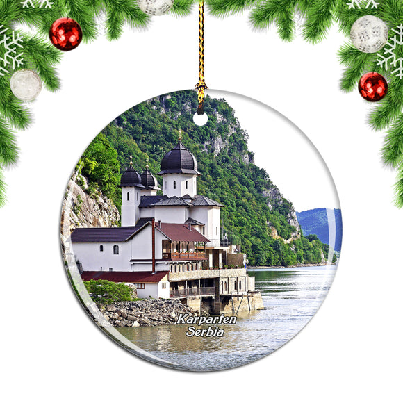 Serbia Iron Gate Karparten Christmas Ornament