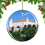 Slovakia Bratislava Castle Christmas Ornament