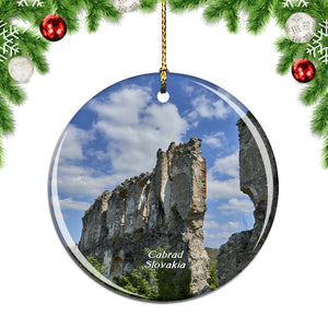 Slovakia Cabrad Castle Christmas Ornament