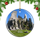 Slovakia Castle Hrusov Christmas Ornament