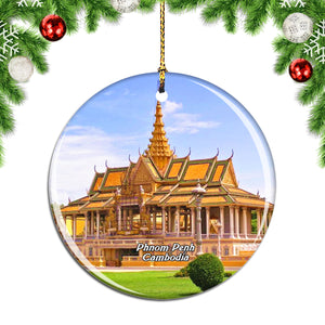 Cambodia Royal Palace Phnom Penh Christmas Ornament