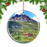 Slovakia Pleso Mountains Christmas Ornament