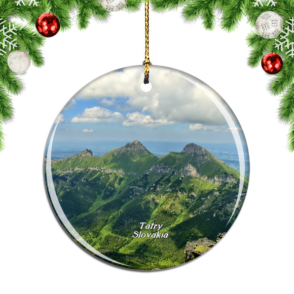 Slovakia Tatry Moutains Christmas Ornament