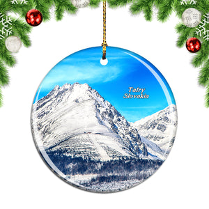 Slovakia Tatry Snow Christmas Ornament