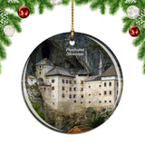 Slovenia Postojna Castle Cove Christmas Ornament