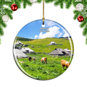 Slovenia Velika Planina Christmas Ornament