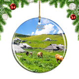 Slovenia Velika Planina Christmas Ornament