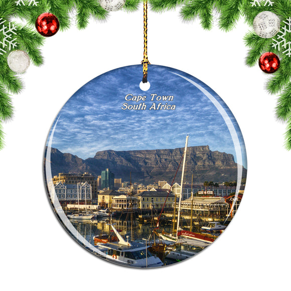 South Africa Cape Town Table Mountain Christmas Ornament