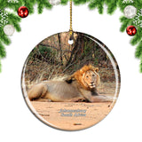 South Africa Lion Johannesburg Christmas Ornament