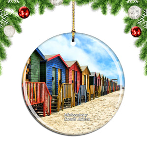 South Africa Muizenberg Christmas Ornament