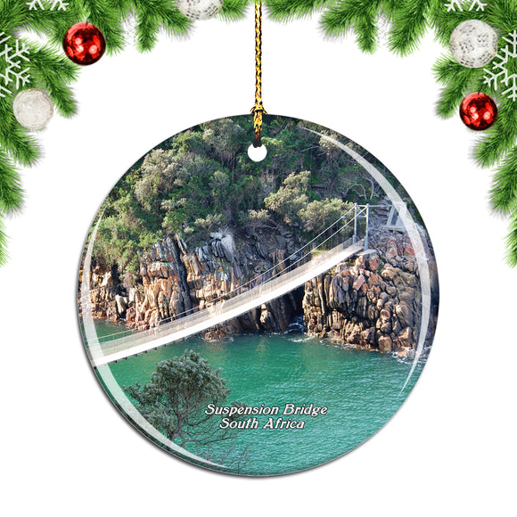 South Africa Suspension Bridge Christmas Ornament