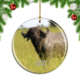 Uganda Buffalo Christmas Ornament