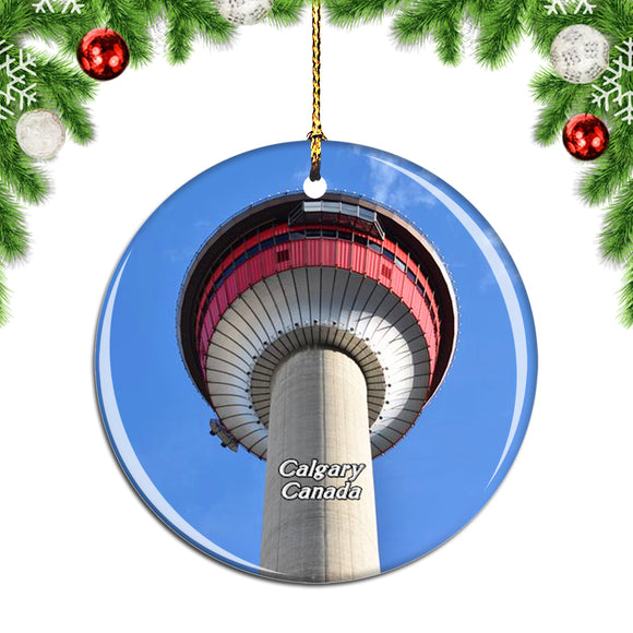 Canada Calgary Tower Christmas Ornament