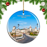 Ukraine Fortress Castle Kamianets-Podilskyi Christmas Ornament