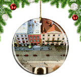 Ukraine Lviv City Hall Christmas Ornament