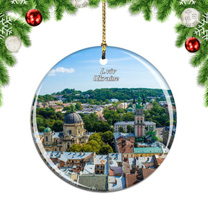 Ukraine Lviv Christmas Ornament