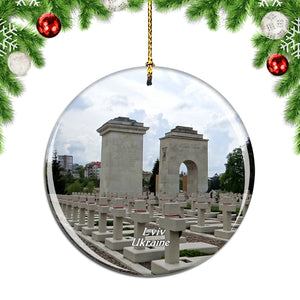 Ukraine Lychakiv Cemetery Lviv Christmas Ornament