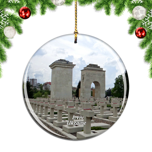 Ukraine Lychakiv Cemetery Lviv Christmas Ornament