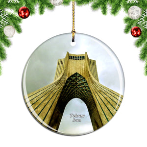 Azadi Tower Tehran Iran Christmas Ornament