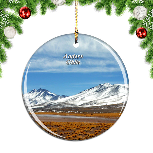 Andes Chile Christmas Ornament