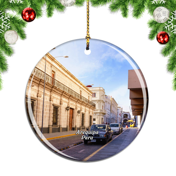 Arequipa City Street Peru Christmas Ornament