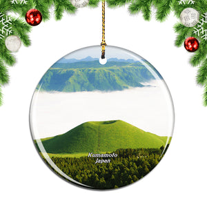 Aso Komezuka Sea Of Clouds Kumamoto Japan Christmas Ornament