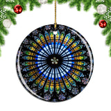 Austria Rose Window Strasbourg Cathedral Christmas Ornament