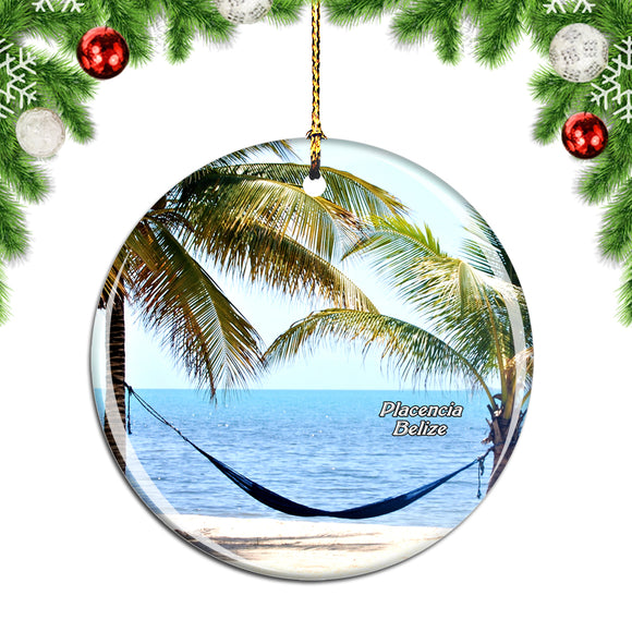 Belize Placencia Christmas Ornament