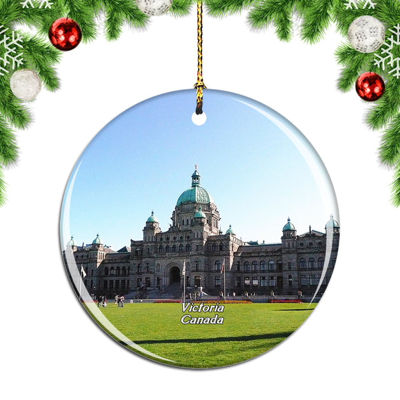 Canada Canada British Columbia Parliament Buildings Victoria Christmas Ornament