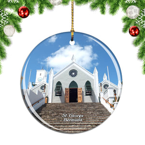 Bermuda St. Peter's Church St. George Christmas Ornament