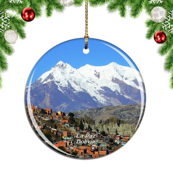 Bolivia La Paz Andes Christmas Ornament