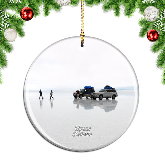 Bolivia Salt Flat Uyuni Christmas Ornament