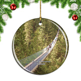 Canada Capilano Suspension Bridge Park North Vancouver Christmas Ornament
