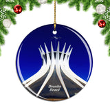 Brazil Brasilia Church Christmas Ornament