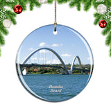 Brazil Bridge Brasilia Christmas Ornament