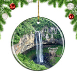 Brazil Caracol Waterfall Christmas Ornament