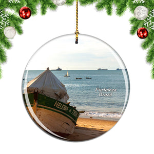 Brazil Fortaleza Beach Christmas Ornament