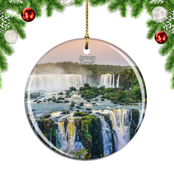 Brazil Iguazu Falls Christmas Ornament