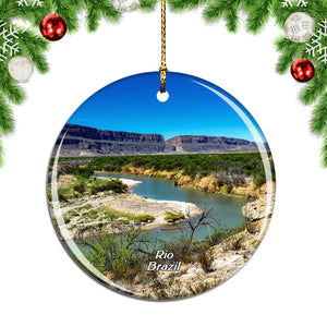 Brazil Rio Grande River Christmas Ornament