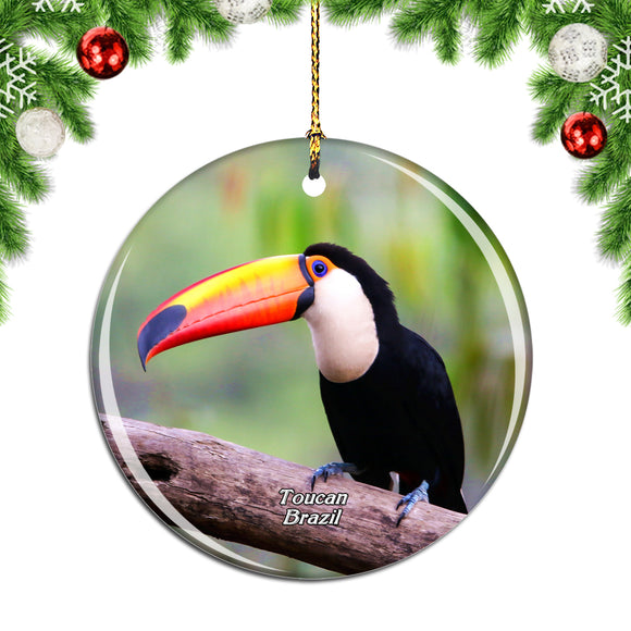 Brazil Toco Toucan Christmas Ornament